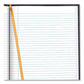 Blueline Executive Notebook Ribbon Bookmark 1 Subject Medium/college Rule Blue Cover 11 X 8.5 75 Sheets - Office - Blueline®