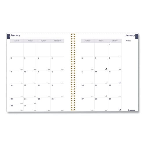 Blueline Monthly 14-month Planner Spring Floral Watercolor Artwork 11 X 8.5 Multicolor Cover 14-month (dec To Jan): 2022 To 2024 - School