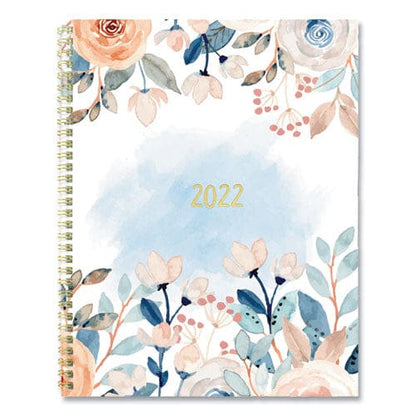 Blueline Monthly 14-month Planner Spring Floral Watercolor Artwork 11 X 8.5 Multicolor Cover 14-month (dec To Jan): 2022 To 2024 - School