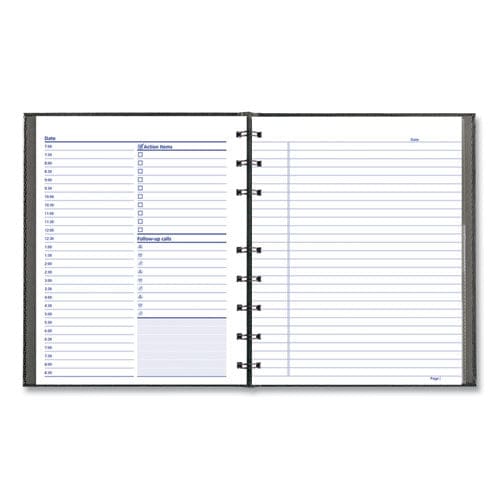 Blueline Notepro Undated Daily Planner 9.25 X 7.25 Black Cover Undated - School Supplies - Blueline®
