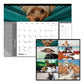 Blueline Pets Collection Monthly Desk Pad Puppies Photography 22 X 17 Black Binding Clear Corners 12-month (jan To Dec): 2023 - School