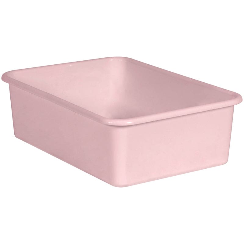 Blush Large Plastic Storage Bin (Pack of 6) - Storage Containers - Teacher Created Resources