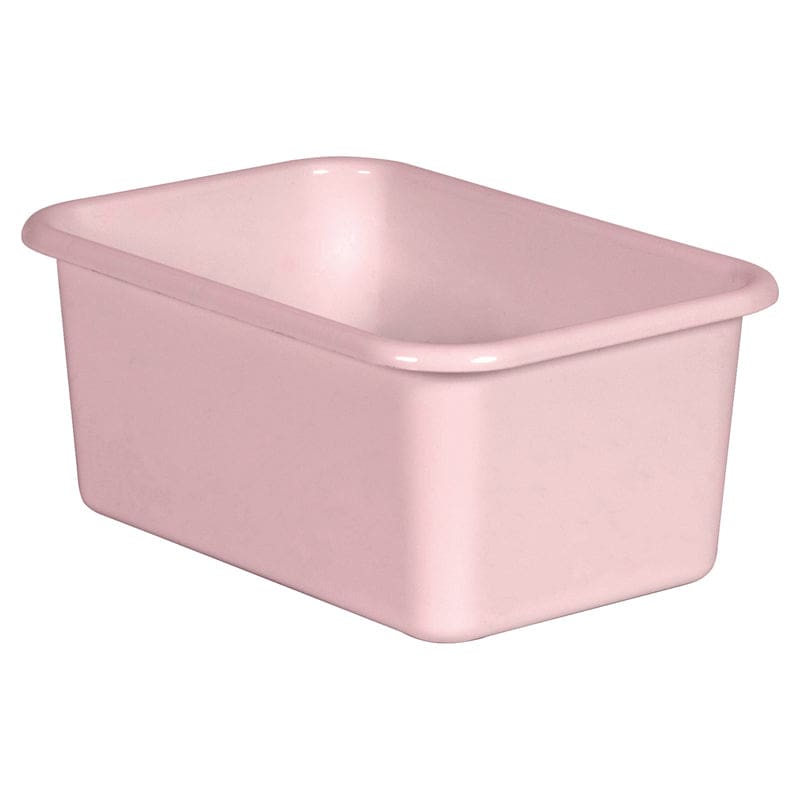 Blush Small Plastic Storage Bin (Pack of 10) - Storage Containers - Teacher Created Resources
