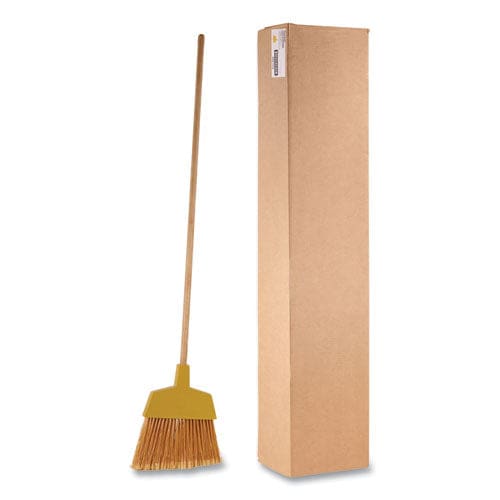 Boardwalk Angler Broom 53 Handle Yellow 12/carton - Janitorial & Sanitation - Boardwalk®