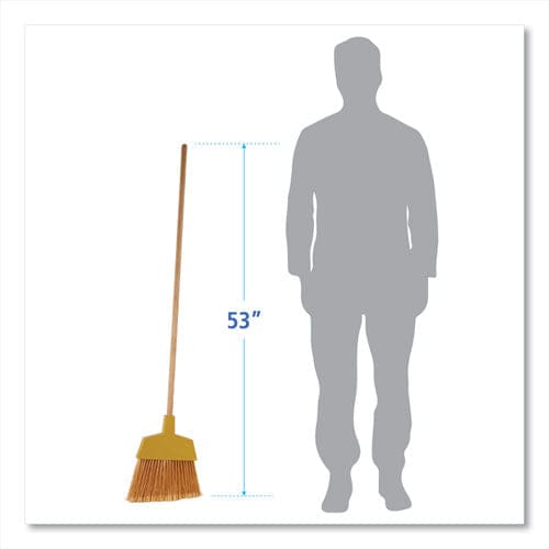 Boardwalk Angler Broom 53 Handle Yellow - Janitorial & Sanitation - Boardwalk®