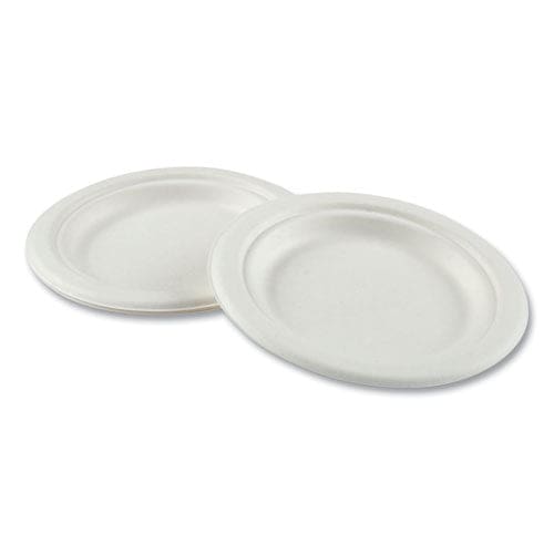 Boardwalk Bagasse Pfas-free Dinnerware Plate 6 Dia White 1,000/carton - Food Service - Boardwalk®