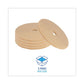 Boardwalk Burnishing Floor Pads 20 Diameter Tan 5/carton - Janitorial & Sanitation - Boardwalk®