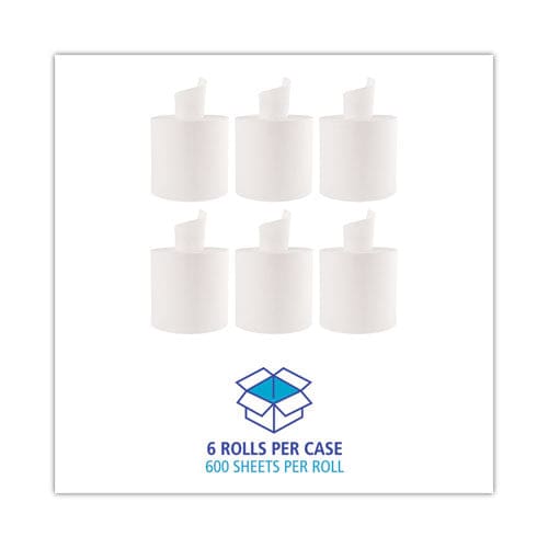 Boardwalk Center-pull Roll Towels 2-ply 10w White 600/roll 6/carton - Janitorial & Sanitation - Boardwalk®