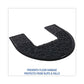 Boardwalk Commode Mat 2.0 Absorbant Rubber 22 X 22 Black 6/carton - Janitorial & Sanitation - Boardwalk®