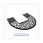 Boardwalk Commode Mat 2.0 Rubber 22.88 X 22 Black/white 6/carton - Janitorial & Sanitation - Boardwalk®