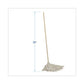 Boardwalk Cotton Deck Mop 24 Oz White Cotton Head 50 Wood Handle 6/carton - Janitorial & Sanitation - Boardwalk®