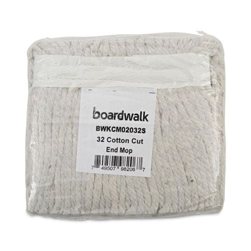 Boardwalk Cotton Mop Head Cut-end #32 White 12/carton - Janitorial & Sanitation - Boardwalk®