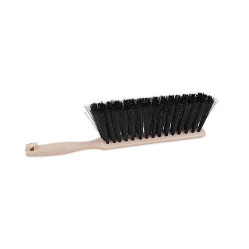 Boardwalk Counter Brush Black Polypropylene 4.5 Brush 3.5 Tan Plastic Handle - Janitorial & Sanitation - Boardwalk®