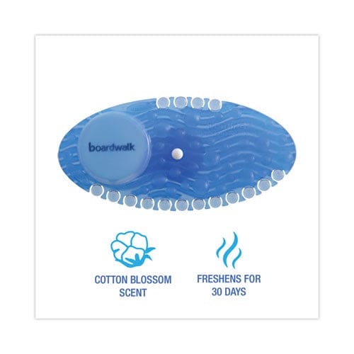 Boardwalk Curve Air Freshener Cotton Blossom Solid Blue 10/box - Janitorial & Sanitation - Boardwalk®