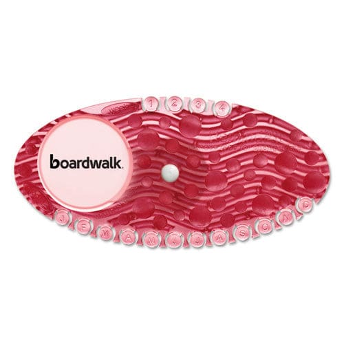 Boardwalk Curve Air Freshener Spiced Apple Red 10/box 6 Boxes/carton - Janitorial & Sanitation - Boardwalk®