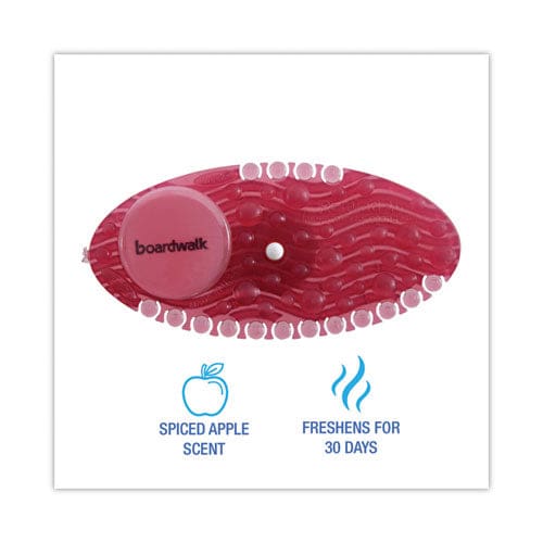 Boardwalk Curve Air Freshener Spiced Apple Solid Red 10/box - Janitorial & Sanitation - Boardwalk®