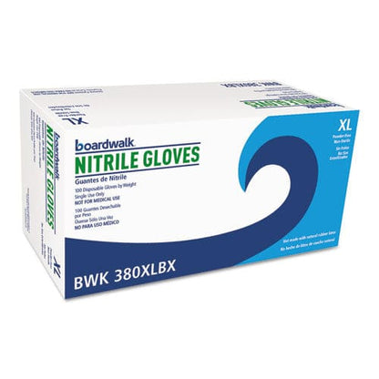 Boardwalk Disposable General-purpose Nitrile Gloves X-large Blue 4 Mil 100/box - Janitorial & Sanitation - Boardwalk®