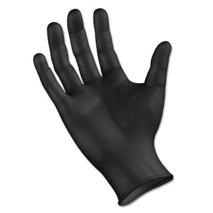 Boardwalk Disposable General-purpose Powder-free Nitrile Gloves X-large Black 4.4 Mil 1,000/carton - Janitorial & Sanitation - Boardwalk®