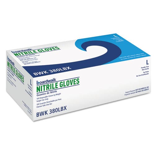 Boardwalk Disposable Powder-free Nitrile Gloves Large Blue 5 Mil 1,000/carton - Janitorial & Sanitation - Boardwalk®