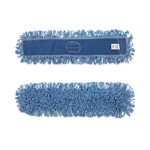 Boardwalk Dry Mopping Kit 36 X 5 Blue Blended Synthetic Head 60 Natural Wood/metal Handle - Janitorial & Sanitation - Boardwalk®