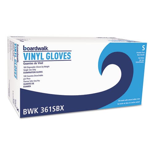 Boardwalk Exam Vinyl Gloves Clear Small 3 3/5 Mil 100/box 10 Boxes/carton - Janitorial & Sanitation - Boardwalk®