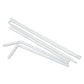 Boardwalk Flexible Wrapped Straws 7.75 Plastic White 500/pack 20 Packs/carton - Food Service - Boardwalk®