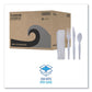 Boardwalk Four-piece Cutlery Kit Fork/knife/napkin/teaspoon Heavyweight White 250/carton - Food Service - Boardwalk®