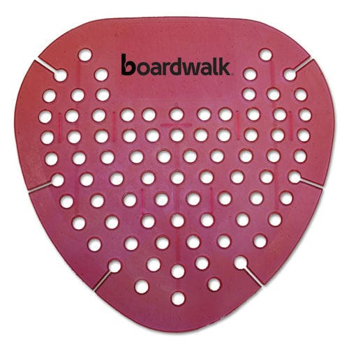 Boardwalk Gem Urinal Screens Mango Scent Orange 12/box - Janitorial & Sanitation - Boardwalk®