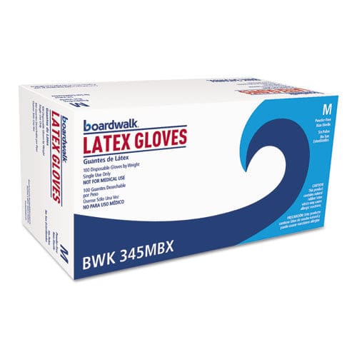 Boardwalk General-purpose Latex Gloves Natural Medium Powder-free 4.4 Mil 1,000/carton - Janitorial & Sanitation - Boardwalk®