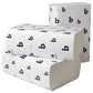 Boardwalk Boardwalk Green C-fold Towels 10.13 X 12.75 Natural White 150/pack 16 Packs/carton - Janitorial & Sanitation - Boardwalk®