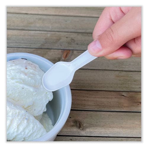 Boardwalk Heavyweight Polypropylene Cutlery Tasting Spoon White 3,000/carton - Food Service - Boardwalk®