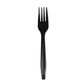 Boardwalk Heavyweight Polystyrene Cutlery Fork Black 1000/carton - Food Service - Boardwalk®