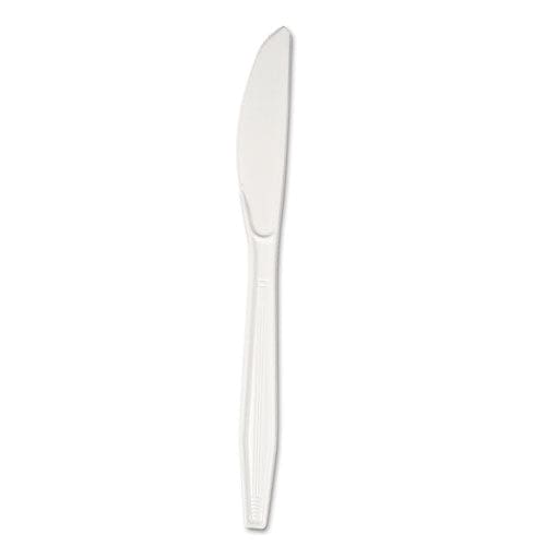 Boardwalk Heavyweight Polystyrene Cutlery Knife White 1000/carton - Food Service - Boardwalk®