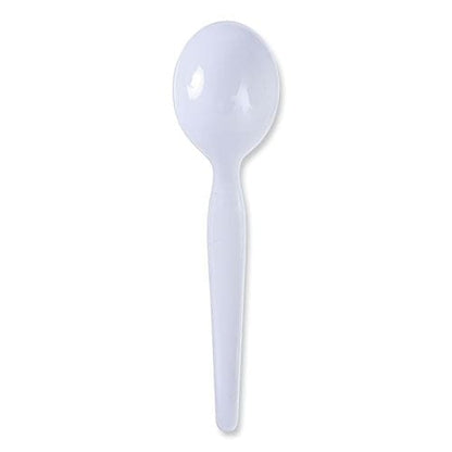 Boardwalk Heavyweight Polystyrene Cutlery Soup Spoon White 1000/carton - Food Service - Boardwalk®