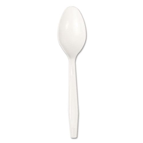 Boardwalk Heavyweight Polystyrene Cutlery Teaspoon White 1000/carton - Food Service - Boardwalk®