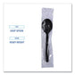 Boardwalk Heavyweight Wrapped Polypropylene Cutlery Soup Spoon Black 1,000/carton - Food Service - Boardwalk®