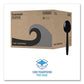 Boardwalk Heavyweight Wrapped Polypropylene Cutlery Teaspoon Black 1,000/carton - Food Service - Boardwalk®