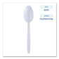 Boardwalk Heavyweight Wrapped Polypropylene Cutlery Teaspoon White 1,000/carton - Food Service - Boardwalk®