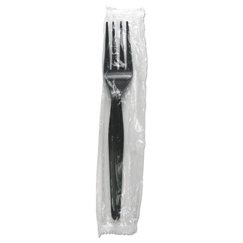 Boardwalk Heavyweight Wrapped Polystyrene Cutlery Teaspoon Black 1,000/carton - Food Service - Boardwalk®