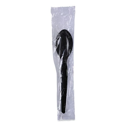 Boardwalk Heavyweight Wrapped Polystyrene Cutlery Teaspoon Black 1,000/carton - Food Service - Boardwalk®