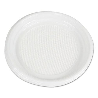 Boardwalk Hi-impact Plastic Dinnerware Plate 9 Dia White 500/carton - Food Service - Boardwalk®