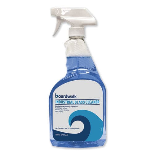 Boardwalk Industrial Strength Glass Cleaner With Ammonia 32 Oz Trigger Spray Bottle - School Supplies - Boardwalk®