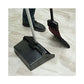 Boardwalk Lobby Dust Pan 11.75 X 37 34 Handle Plastic/aluminum Black/silver - Janitorial & Sanitation - Boardwalk®