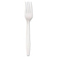 Boardwalk Mediumweight Polystyrene Cutlery Fork White 100/box - Food Service - Boardwalk®