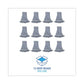 Boardwalk Mop Head Floor Finish Narrow Rayon/polyester Medium White/blue 12/carton - Janitorial & Sanitation - Boardwalk®