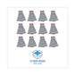 Boardwalk Mop Head Floor Finish Wide Rayon/polyester Large White/blue 12/carton - Janitorial & Sanitation - Boardwalk®