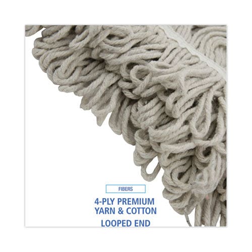 Boardwalk Mop Head Loop Web/tailband Value Standard Cotton No. 32 White 12/carton - Janitorial & Sanitation - Boardwalk®