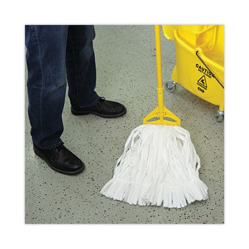 Boardwalk Mop Head Looped Enviro Clean With Tailband Medium White 12/carton - Janitorial & Sanitation - Boardwalk®