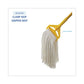 Boardwalk Mop Head Premium Saddleback Head Rayon Fiber 24-oz. White 12/carton - Janitorial & Sanitation - Boardwalk®
