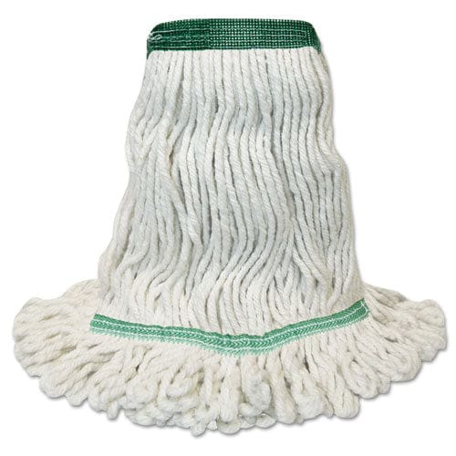 Boardwalk Mop Head Premium Standard Head Cotton/rayon Fiber Large Green - Janitorial & Sanitation - Boardwalk®